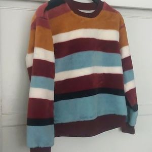 Lou and grey sweatshirt faux fur sz S